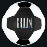 Vetgedrukte letters "Groom" Persoonlijke bruiloft Voetbal<br><div class="desc">Persoonlijke cadeautjes voor je trouwfeest.</div>