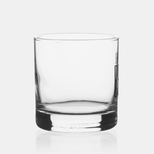 Vetgedrukte letters "vader van de bruiddans" whisky glas (Rechts)