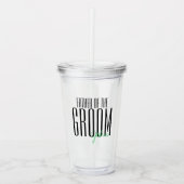 Vetgedrukte letters "Vader van de Groom" Wedding P Acryl Drinkbeker (Voorkant)