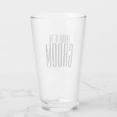 Vetgedrukte letters "Vader van de Groom" Wedding P Glas (Achterkant)