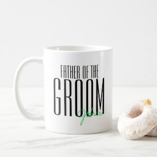 Vetgedrukte letters "Vader van de Groom" Wedding P Koffiemok