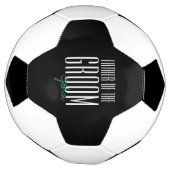 Vetgedrukte letters "Vader van de Groom" Wedding P Voetbal (Gedraaid)