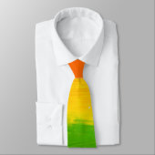Vetgedrukte LGBT Pride Rainbow Necktie – Olieverf  Stropdas (Gebonden)