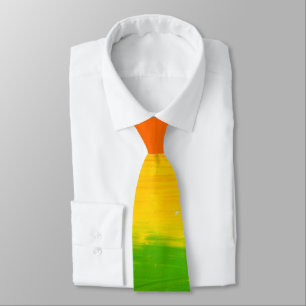 Vetgedrukte LGBT Pride Rainbow Necktie – Olieverf  Stropdas