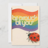 Vetgedrukte LGBTQ en trots Bedankkaart (Voorkant)