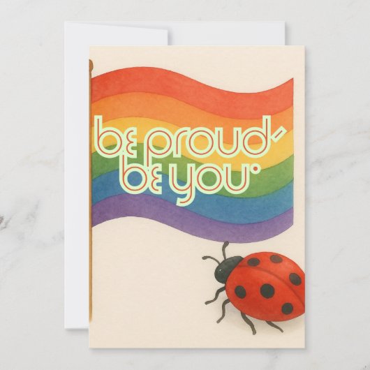 Vetgedrukte LGBTQ en trots Bedankkaart (Voorkant)