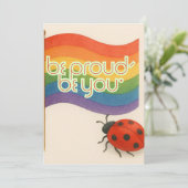 Vetgedrukte LGBTQ en trots Bedankkaart (Staand voorkant)