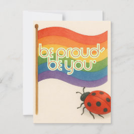 Vetgedrukte LGBTQ en trots Briefkaart