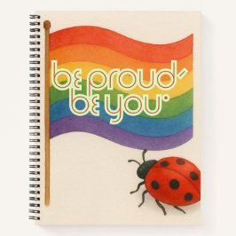 Vetgedrukte LGBTQ en trots Notitieboek