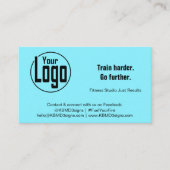 Vetgedrukte Logo foto Electric Blue Personal Train Visitekaartje (Voorkant)