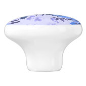 Vetgedrukte maagdenpalm statement kleur keramische knop (Zijkant)