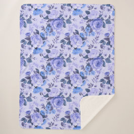 Vetgedrukte maagdenpalm statement kleur sherpa deken