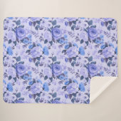 Vetgedrukte maagdenpalm statement kleur sherpa deken (Voorkant (horizontaal))