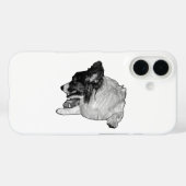 Vetgedrukte manga dot Corgi Guard Case-Mate iPhone Case (Achterkant (horizontaal))