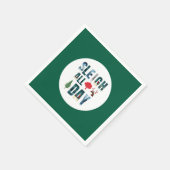 Vetgedrukte maskers Brieven Winterscènes 'Sleigh d Servet (Hoek)