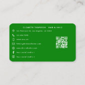 Vetgedrukte Mexicaanse nagelsalon Visitekaartje (Achterkant)