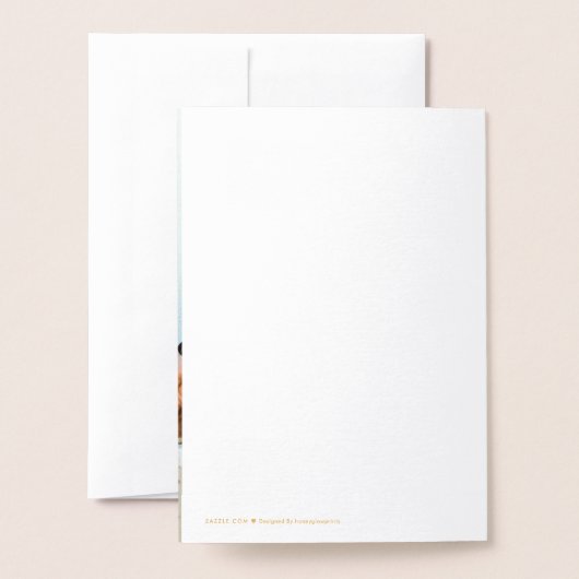 Vetgedrukte minimale foto bruidsmeisje voorstel folie kaarten (Met envelop)