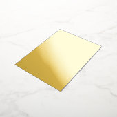 Vetgedrukte minimale huwelijksuitnodiging in Deep Folie Uitnodiging Briefkaart (Gedraaid)