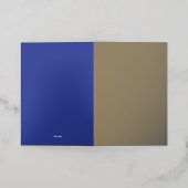 Vetgedrukte minimale huwelijksuitnodiging in Deep  Folie Wenskaart (Buiten Laag)