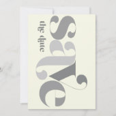 Vetgedrukte minimalistische foto  Butternut Save The Date (Voorkant)