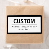 Vetgedrukte, moderne bewerkbare tekst | Zwart & Wi Etiket (Insitu)