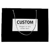 Vetgedrukte, moderne bewerkbare tekst | Zwart & Wi Groot Cadeauzakje (Achterkant)