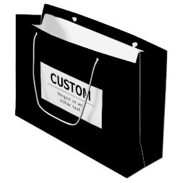 Vetgedrukte, moderne bewerkbare tekst | Zwart & Wi Groot Cadeauzakje