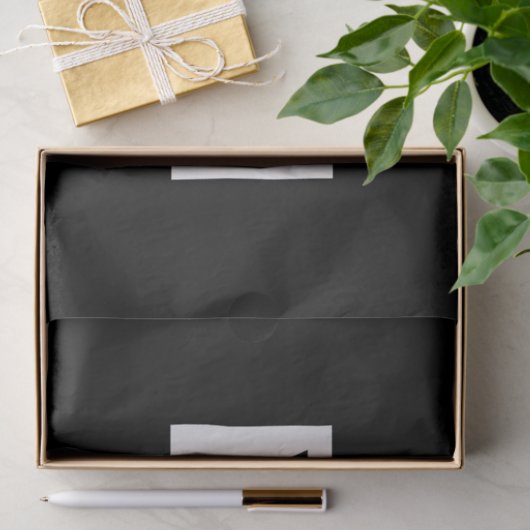 Vetgedrukte, moderne bewerkbare tekst | Zwart & Wi Tissuepapier (Geschenk)
