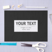 Vetgedrukte, moderne bewerkbare tekst | Zwart & Wi Tissuepapier (Craft)