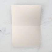 Vetgedrukte moderne kalligrafie Terracotta Bedankkaart (Binnen)