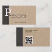 Vetgedrukte, moderne stijl visitekaartje (Voorkant / Achterkant)