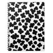 Vetgedrukte monochrome vormen Notitieboek (Voorkant)