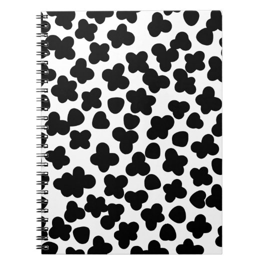 Vetgedrukte monochrome vormen Notitieboek (Voorkant)