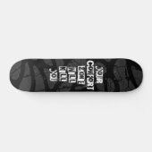 Vetgedrukte Motivatie quote in graffitistijl Persoonlijk Skateboard (Horizontaal)