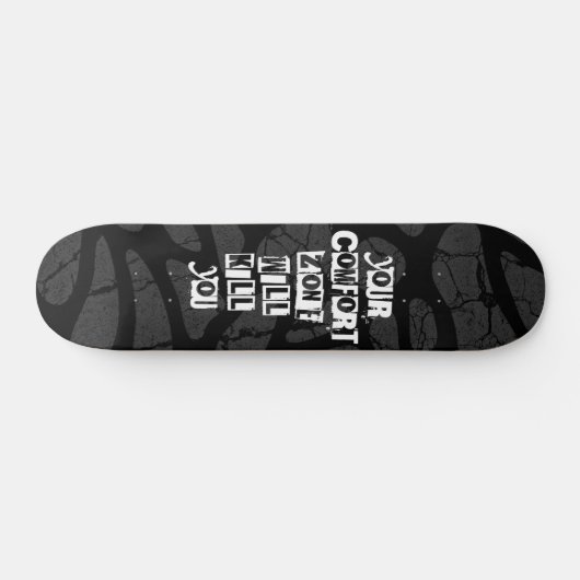 Vetgedrukte Motivatie quote in graffitistijl Persoonlijk Skateboard (Horizontaal)