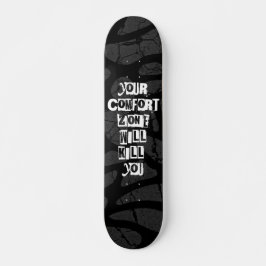 Vetgedrukte Motivatie quote in graffitistijl Persoonlijk Skateboard