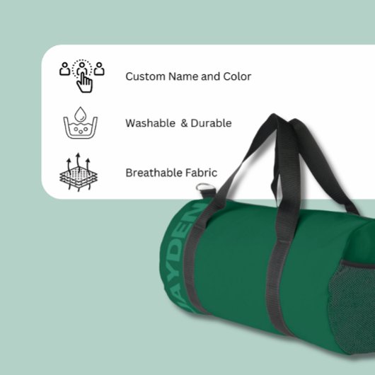 Vetgedrukte naam Gym | Monogram Mannen & Vrouwen D Plunjezak