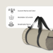 Vetgedrukte naam Gym | Monogram Mannen & Vrouwen D Plunjezak