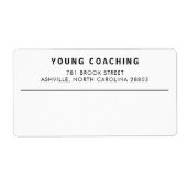 Vetgedrukte naam Modern Business Etiket (Voorkant)