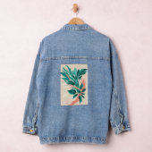 Vetgedrukte, oversized florale prints denim jacket (Hangar)