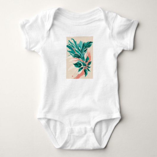 Vetgedrukte, oversized florale prints romper (Voorkant)