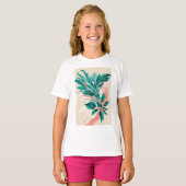 Vetgedrukte, oversized florale prints t-shirt (Voorkant volledig)