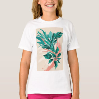 Vetgedrukte, oversized florale prints t-shirt