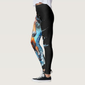 Vetgedrukte paardenprint leggings (Links)