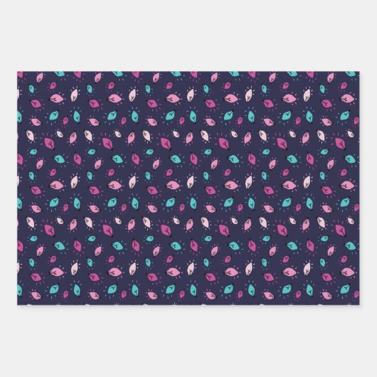 Vetgedrukte papier Set van 3 vellen (Voorkant)