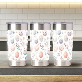 Vetgedrukte Pasen Patroon 20oz Thermische Tumbler Geïsoleerde Drinkbeker