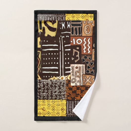 Vetgedrukte patronen, rijke geschiedenis bad handdoek (Handdoek)