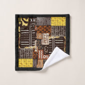 Vetgedrukte patronen, rijke geschiedenis bad handdoek (Wasdoekje)