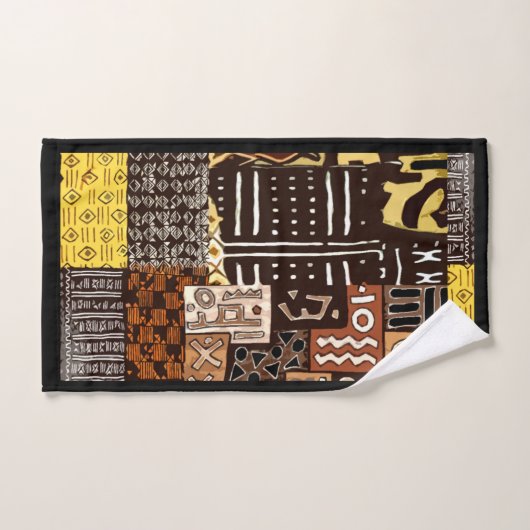 Vetgedrukte patronen, rijke geschiedenis bad handdoek (Handdoek)