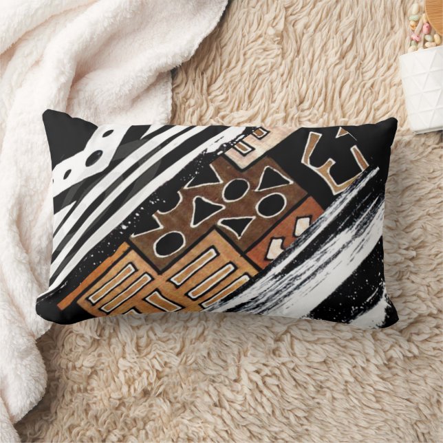 "Vetgedrukte patronen, rijke geschiedenis" Kussen (Deken)